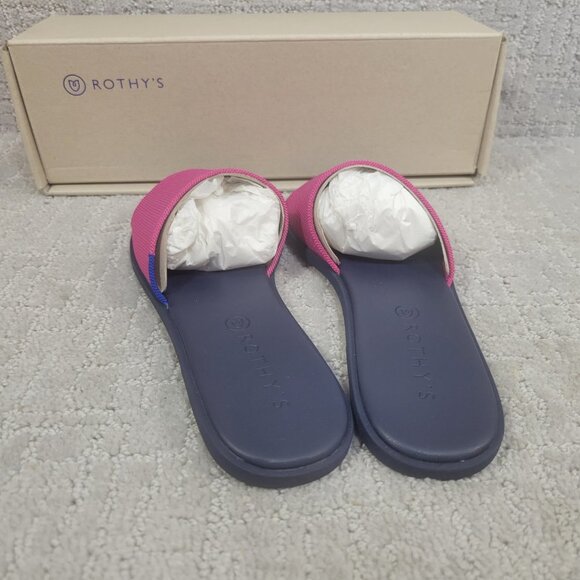 Rothy's The Slide Lotus Flat Sandals Women's Size US 7.5, 8.5, 9, 9.5,10 - Picture 6 of 10